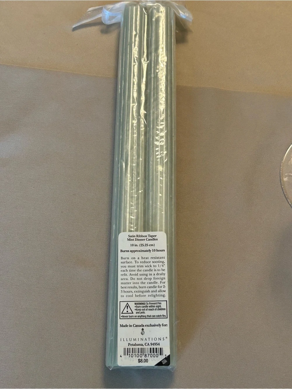 Wedgwood Clear Crystal Candle Sticks Holders - Set of 2 with Free Tapers Candles